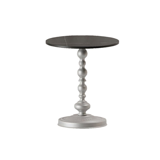 Modern Round Side End Table Pedestal Corner Table for Living Room