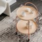 Metal Oval End Table Mid-Century Tray Top Corner Table for Living Room Clearhalo 'Coffee & Accent Tables' 'End & Side Tables' 'end_side_tables' 'furn' 'furn_end_side_tables' 'Furniture' 'Living Room Furniture' 6100162