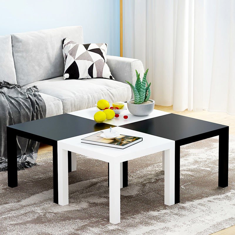 Contemporary Square Side End Table Wood 4 Legs End Slide Table Clearhalo 'Coffee & Accent Tables' 'End & Side Tables' 'end_side_tables' 'furn' 'furn_end_side_tables' 'Furniture' 'Living Room Furniture' 6100181