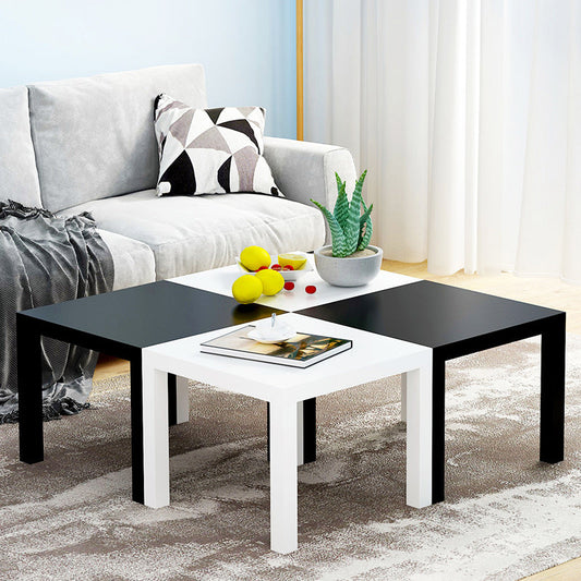 Contemporary Square Side End Table Wood 4 Legs End Slide Table Clearhalo 'Coffee & Accent Tables' 'End & Side Tables' 'end_side_tables' 'furn' 'furn_end_side_tables' 'Furniture' 'Living Room Furniture' 6100181