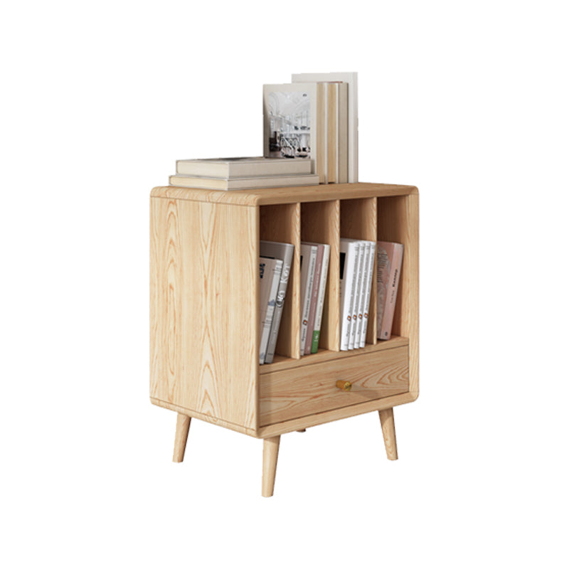 Solid Wood 3 Legs End Table Modernistic Rectangular Side Table