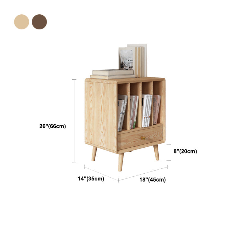 Solid Wood 3 Legs End Table Modernistic Rectangular Side Table