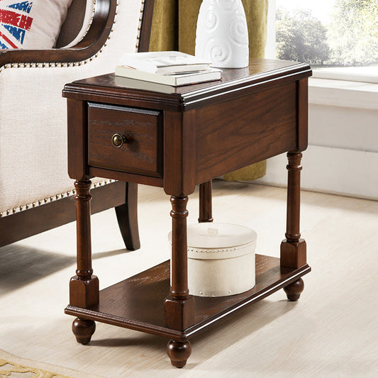 22.8" Tall 4 Legs End Table Contemporary Rectangular Side Table