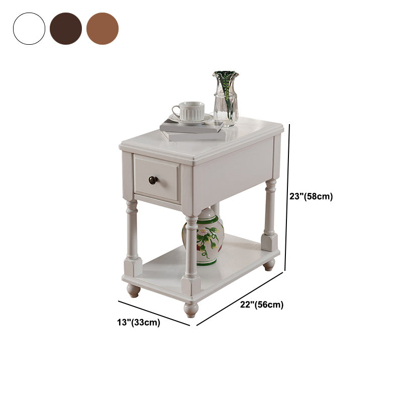 Mesa auxiliar de 4 patas de 22.8 "de altura