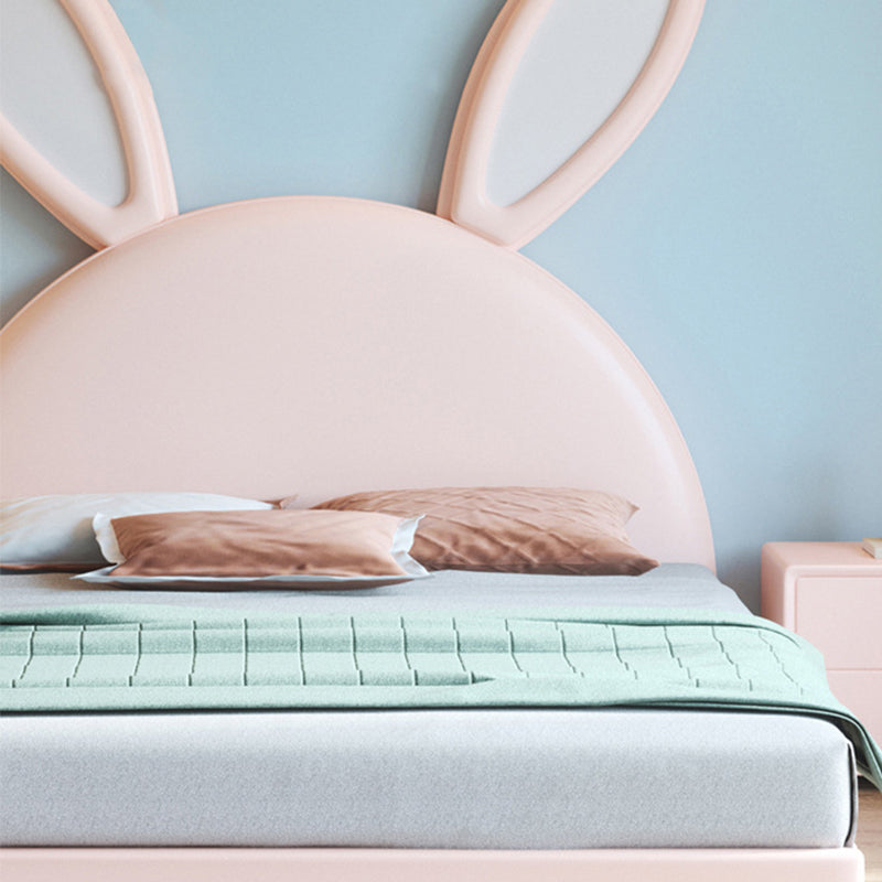 84.65 inch Wide Contemporary Bed Frame Pine Wood Bed with Headboard