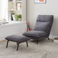 30.11" Wide Velvet Convertible Chair Armless Chair with Removable Cushions
