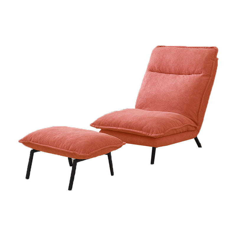 30.11" Wide Velvet Convertible Chair Armless Chair with Removable Cushions