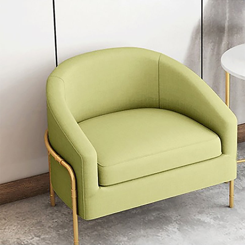 23.62" Wide Linen Barrel Chair Arms Included Barrel Accent Chair with Basic Four Leg Clearhalo 'Accent Chairs' 'accent_chairs' 'Chairs & Seating' 'furn' 'furn_accent_chairs' 'Furniture' 'Living Room Furniture' 6100405