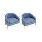 23.62" Wide Linen Barrel Chair Arms Included Barrel Accent Chair with Basic Four Leg Blue 2 Piece Set Clearhalo 'Accent Chairs' 'accent_chairs' 'Chairs & Seating' 'furn' 'furn_accent_chairs' 'Furniture' 'Living Room Furniture' 6100409