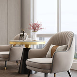 Velvet Accent Armchair 21.65" Wide Arms Included Chair for Living Room Clearhalo 'Accent Chairs' 'accent_chairs' 'Chairs & Seating' 'furn' 'furn_accent_chairs' 'Furniture' 'Living Room Furniture' 6100451