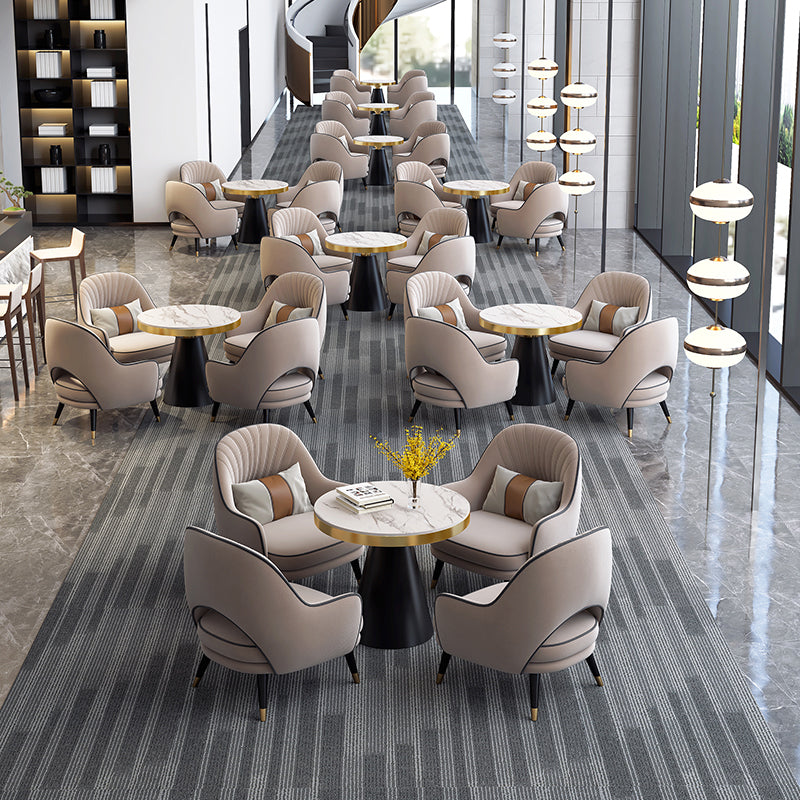 Velvet Accent Armchair 21.65" Wide Arms Included Chair for Living Room Clearhalo 'Accent Chairs' 'accent_chairs' 'Chairs & Seating' 'furn' 'furn_accent_chairs' 'Furniture' 'Living Room Furniture' 6100459