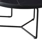 Round Slate Coffee Table Minimalist Coffee Table for Living Room
