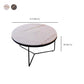 Round Slate Coffee Table Minimalist Coffee Table for Living Room