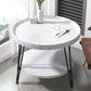 Open Shelf Tray Top Coffee Table Wood Round Coffee Table Minimalist