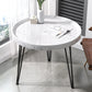 Open Shelf Tray Top Coffee Table Wood Round Coffee Table Minimalist