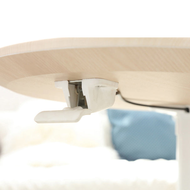 Hauteur de bureau ovale réglable bureau d'écriture en bois pour la maison