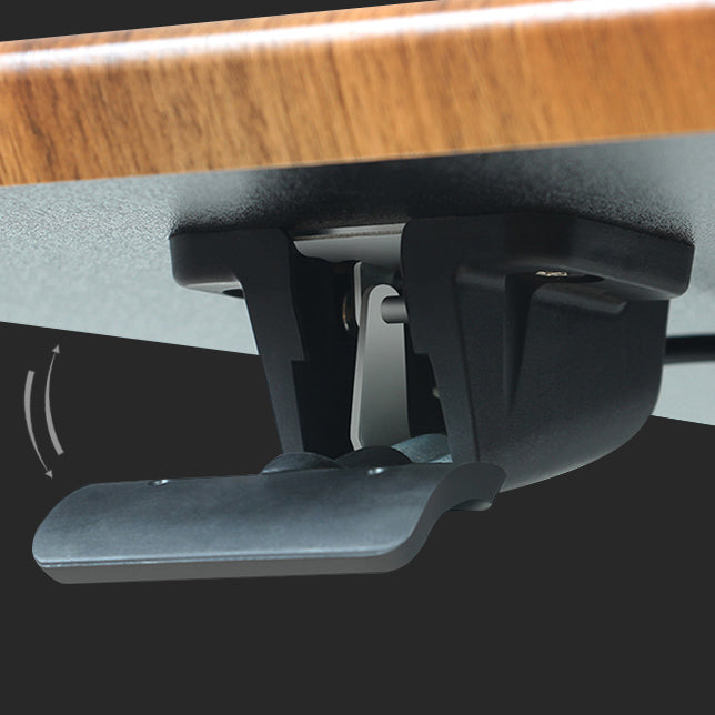 Hauteur de bureau ovale réglable bureau d'écriture en bois pour la maison