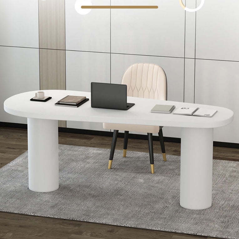 Scrivania in bianco e nero Scrivania da ufficio in legno di frassino industriale