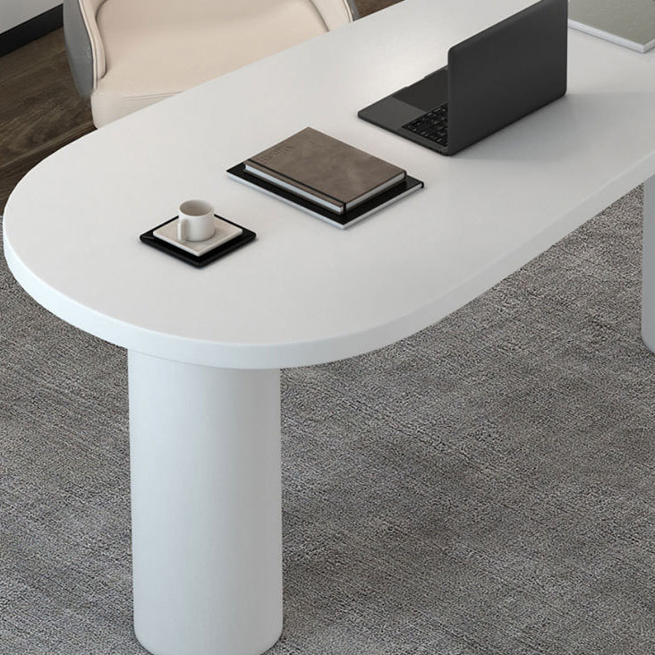 Scrivania in bianco e nero Scrivania da ufficio in legno di frassino industriale