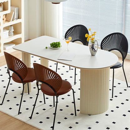 Bureau de bureau contemporain péninsule blanc bureau pour le bureau