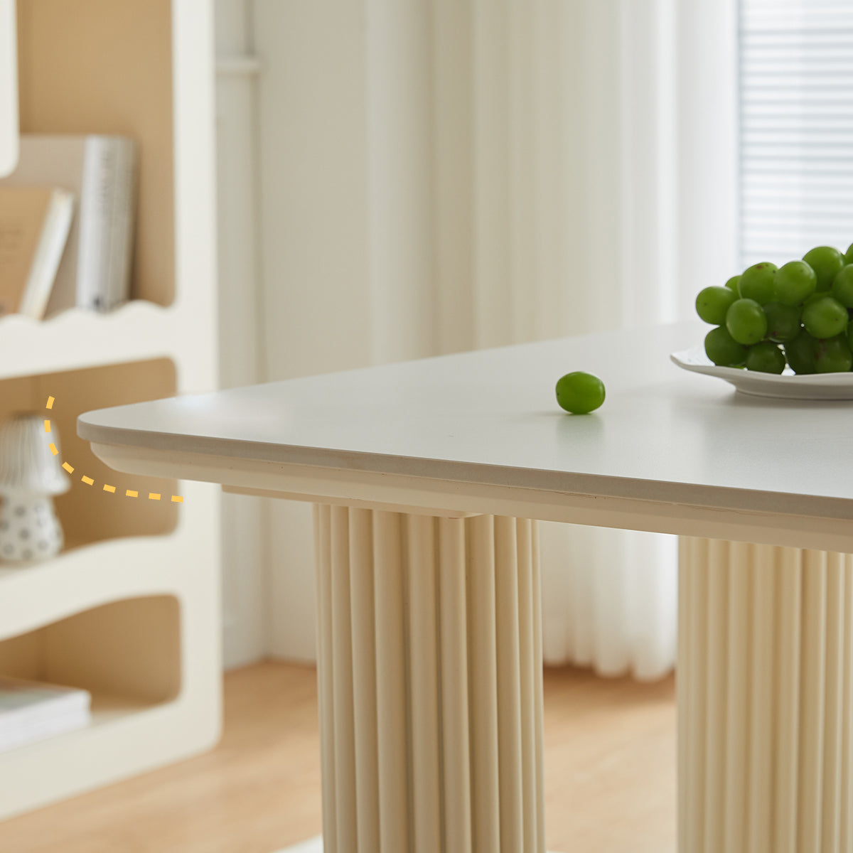 Bureau de bureau contemporain péninsule blanc bureau pour le bureau