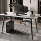 Stone Rectangular Writing Desk Bedroom Office Desk with Metal Legs
