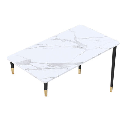 Bureau d'écriture contemporain incurvé avec des jambes en métal bureau pour chambre à coucher