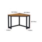 Industrial Home Brown Writing Desk Corner Wooden Writing Desk