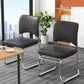 19"W Contemporary Desk Chair No Wheels Upholstered Office Chair