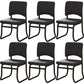 19"W Contemporary Desk Chair No Wheels Upholstered Office Chair