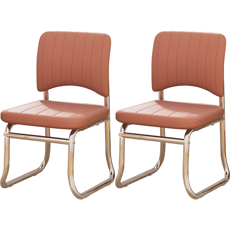 19"W Contemporary Desk Chair No Wheels Upholstered Office Chair