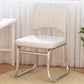 19"W Contemporary Desk Chair No Wheels Upholstered Office Chair
