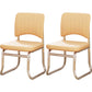 19"W Contemporary Desk Chair No Wheels Upholstered Office Chair