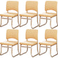 19"W Contemporary Desk Chair No Wheels Upholstered Office Chair