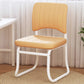 19"W Contemporary Desk Chair No Wheels Upholstered Office Chair