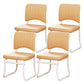 19"W Contemporary Desk Chair No Wheels Upholstered Office Chair