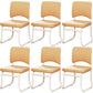 19"W Contemporary Desk Chair No Wheels Upholstered Office Chair