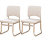 19"W Contemporary Desk Chair No Wheels Upholstered Office Chair