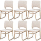 19"W Contemporary Desk Chair No Wheels Upholstered Office Chair