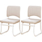 19"W Contemporary Desk Chair No Wheels Upholstered Office Chair