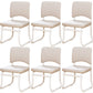 19"W Contemporary Desk Chair No Wheels Upholstered Office Chair