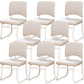 19"W Contemporary Desk Chair No Wheels Upholstered Office Chair