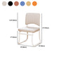 19"W Contemporary Desk Chair No Wheels Upholstered Office Chair