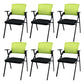 Contemporary Ergonomic Conference Chair Mid-Back Office Chair Black Green 6 Piece Set Clearhalo 'furn' 'furn_office_chair' 'Furniture' 'Office Chairs' 'Office Furniture' 'office_chair' 6101322