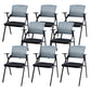 Contemporary Ergonomic Conference Chair Mid-Back Office Chair Black-Gray 8 Piece Set Clearhalo 'furn' 'furn_office_chair' 'Furniture' 'Office Chairs' 'Office Furniture' 'office_chair' 6101330