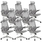 High Back Office Chair Contemporary Lumbar Support Desk Chair 8 Piece Set Nylon Clearhalo 'furn' 'furn_office_chair' 'Furniture' 'Office Chairs' 'Office Furniture' 'office_chair' 6101373