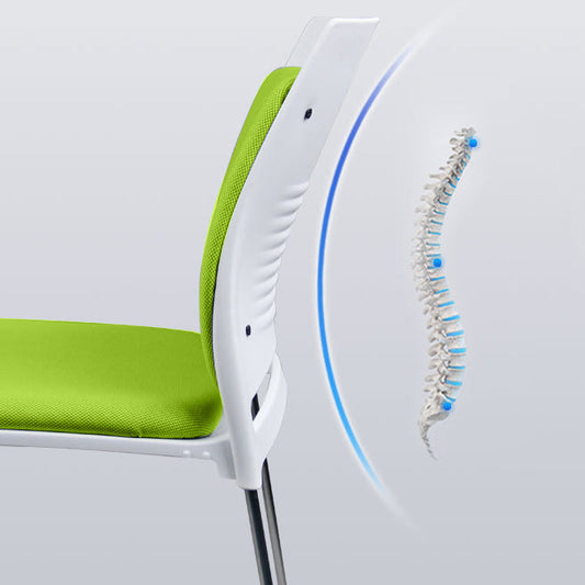 Contemporary Ergonomic Executive Chair Mid-Back No Wheels Guest Chair Clearhalo 'furn' 'furn_office_chair' 'Furniture' 'Office Chairs' 'Office Furniture' 'office_chair' 6101433