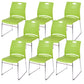 Contemporary Ergonomic Executive Chair Mid-Back No Wheels Guest Chair Green 8 Piece Set Clearhalo 'furn' 'furn_office_chair' 'Furniture' 'Office Chairs' 'Office Furniture' 'office_chair' 6101444