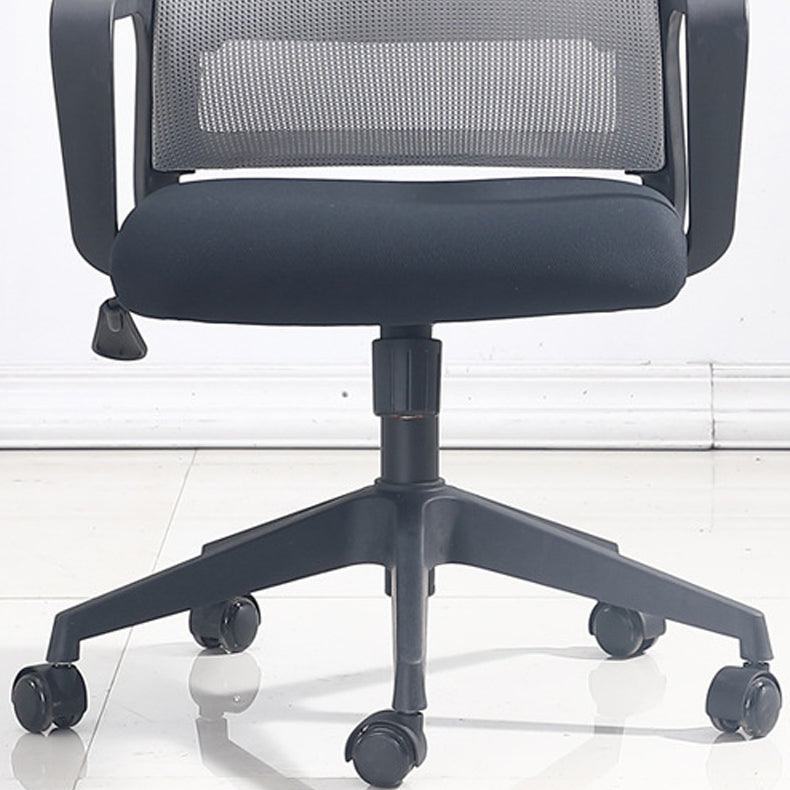 Contemporary Adjustable Office Chair Mid-Back Swivel Desk Chair Clearhalo 'furn' 'furn_office_chair' 'Furniture' 'Office Chairs' 'Office Furniture' 'office_chair' 6101456