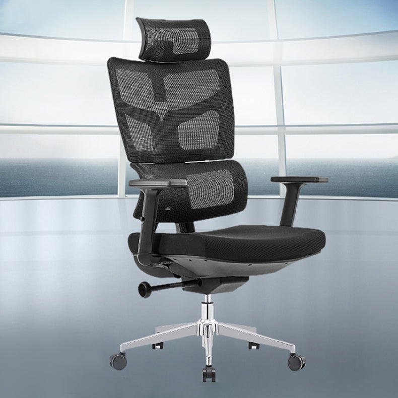 Modern Desk Chair Mesh Computer Chair High-Back Chair in Black/Gray Clearhalo 'furn' 'furn_office_chair' 'Furniture' 'Office Chairs' 'Office Furniture' 'office_chair' 6101469